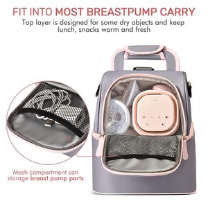 Mochila Enfriadora de Leche Materna Portátil, Aislada, Térmica e Impermeable, de <span class=keywords><strong>Doble</strong></span> Capa, para Almacenamiento de Biberones, de Lujo y Personalizada - Product Image 6