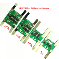 Carte de protection de batterie Li-ion 3S 12V 30A avec équilibrage pour lampes LED, lampadaires solaires, outils électriques et packs de batteries