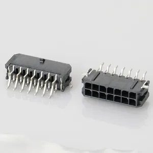 Molex หัวเชื่อมต่อ Micro Fit Jr 14ขา Pcb,หัวต่อ Smt สายไปยังบอร์ดเวเฟอร์ Micro Fit 3.0สแน็ปอินแถวคู่ในปี662014231722