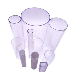 Tubo acrílico transparente personalizável, alta resistência mecânica e cor de rigidade tubo de plexiglass transparente