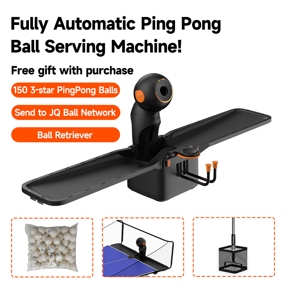 PUSUN Table Tennis Robot Smart Ping Pong Robot with APP Control Automatic Ball Launcher for Training Indoor Table Tennis Machine