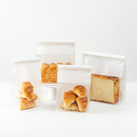 Sacs à pain avec fenêtre transparente, qualité alimentaire, thermoscellables, recyclables, à soufflet de fond, personnalisables, en papier kraft, BOPP, gravure, pour sushi et aliments pour animaux de compagnie