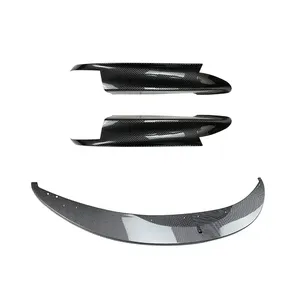 Diffuseur de pare-chocs avant StarNav 2/4 pièces en ABS noir brillant, kit carrosserie pour Série 3 M3 E90 E91 E92 E93 (2006-2013) - Product Image 4