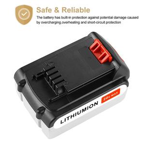 20 V 5.0Ah Utensili Elettrici Trapano a batteria Li-Ion ricaricabile Batteria per <span class=keywords><strong>Black</strong></span> <span class=keywords><strong>Decker</strong></span> LB20 LBX20 LBXR20 - Product Image 2