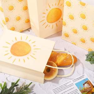 Light Yellow Boho Sunshine <b>Paper</b> <b>Gift</b> <b>Bags</b> With Handles Candy Goodie Treat <b>Bags</b> for Birthday Celebration Themed Party Supplies - Product Image 6