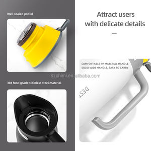 Thermos de style chinois pour le bureau et la maison, 800 ml et 1500 ml, thermos avec affichage de la température, avec poignée, cadeau souvenir - Product Image 6