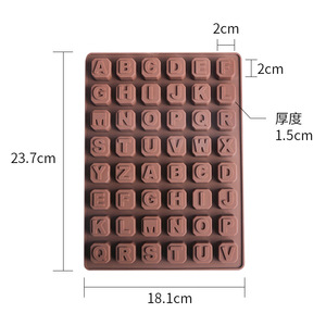 Alphabet And Number Chocolate Molds Reusable Silicone Cake Decorating Supplies For Birthday Baking - Product Image 5