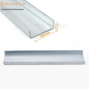 Стильный современный профиль для гипсокартона 2-5/8 дюйма, прочный оцинкованный металлический стоечный профиль, стальные профили для потолка, металлические строительные материалы - Product Image 5