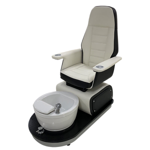 Fauteuil de pédicure électrique moderne blanc à rotation 360° pour salon de manucure, prix d'usine, luxe, spa pour les pieds - Product Image 2