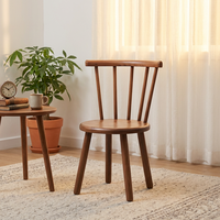 Chaise Windsor en Bois de Caoutchouc de Haute Qualité à Prix de Gros, Chaise de Salle à Manger en Bois pour Restaurant, Chaise d'Hôtel pour Enfants