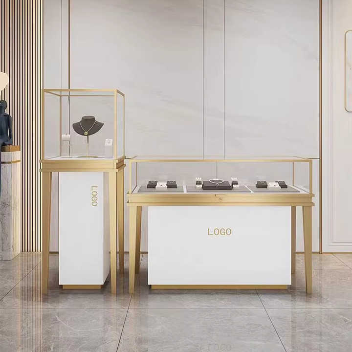 Custom Modern Luxury Jewellery Showroom Jewellery Counter Design ...