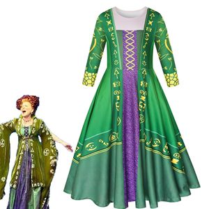 <span class=keywords><strong>Hocus</strong></span> <span class=keywords><strong>Pocus</strong></span> Costume Winifred Sanderson Cosplay Costume filles robe tenue Costume uniforme Halloween enfants carnaval Costume noël - Product Image 1