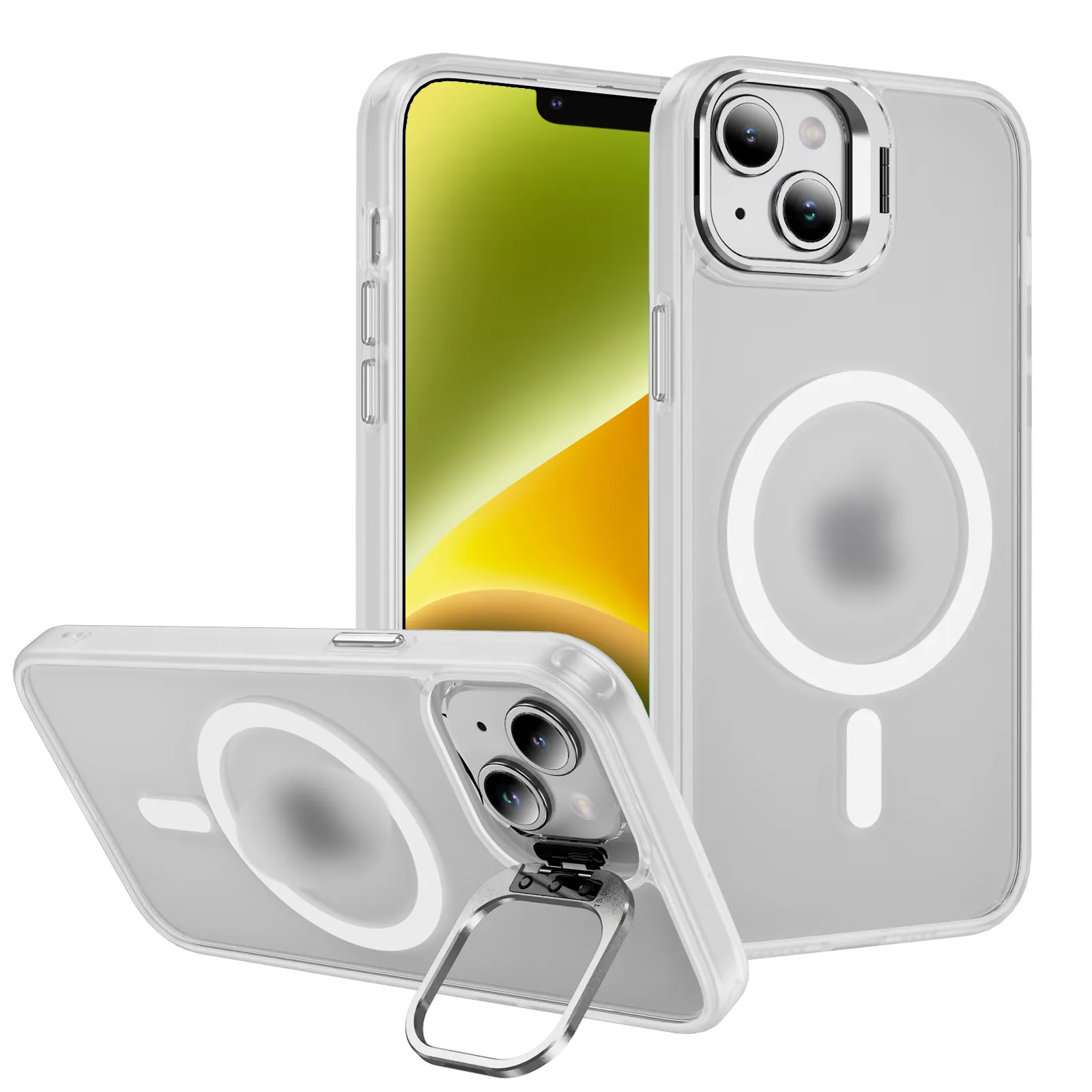 ユニバーサル耐衝撃性透明スキン-iPhone、Huawei、Samsung用のPC磁気電話ケースを感じる-Phone Shell Packaging Edition