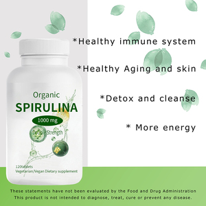 Complément Alimentaire Végétalien en <span class=keywords><strong>Comprimés</strong></span> de <span class=keywords><strong>Spiruline</strong></span> <span class=keywords><strong>Bio</strong></span> 1000mg, Marque Blanche, 120 <span class=keywords><strong>Comprimés</strong></span>, OEM - Product Image 4