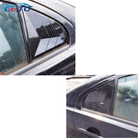 Évents de persiennes de fenêtre latérale arrière de voiture d'aspect de carbone d'ABS pour Mitsubishi Lancer X GSR EX GT EVO Evolution 10 LS ES CF Sedan 2008-2019