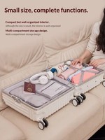 Valise à roulettes unisexe de 18 pouces à 4 roues, élégante et moderne, en ABS+PC, approuvée par les compagnies aériennes, avec serrure à combinaison TSA, bagage à main pour voyage