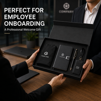 Ensemble cadeau de bienvenue pour employés avec logo personnalisé, kit de bureau d'entreprise avec carnet, stylo et gobelet pour la mise en route des nouveaux employés et la promotion de l'image de marque