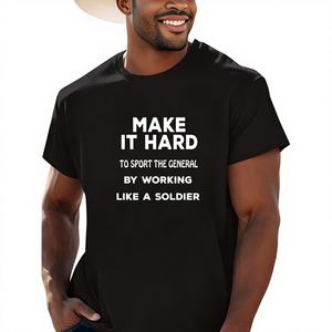 เสื้อยืดลำลองผู้ชาย KW MODA สำหรับฤดูใบไม้ผลิ/ฤดูร้อน รุ่นพิมพ์ลายสีเดียวมาตรฐาน KWDM01-1108a ผลิตในประเทศจีน - Product Image 1