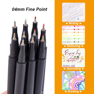 Penne Fineliner FOSKA 0.4mm con punte ultra sottili per disegno, schizzi, scrittura, journaling e illustrazioni tecniche - Product Image 4