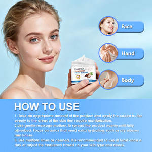 Kakao yağı kollajen yüz kremi organik Vegan cilt bariyer onarım balsamı yüz parlak krem nemlendirici yatıştırıcı yüz kremi losyon - Product Image 5