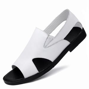 Men's Leather Sandals New Casual Men's <b>Shoes</b> Summer Outdoor Roman <b>Shoes</b> Soft Bottom Non-slip <b>Beach</b> <b>Shoes</b> - Product Image 6