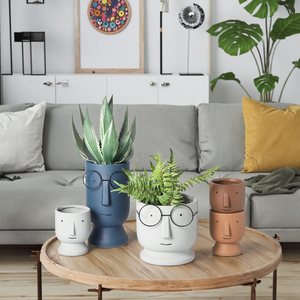 2026 Style nordique émaillé en céramique Pots de fleurs intérieur/extérieur maison jardin planteur pour plantes bonsaï gros décor de bureau - Product Image 2