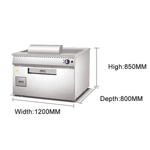 <span class=keywords><strong>Teppanyaki</strong></span> de gas de estilo japonés, equipo de cocina con ventilador, máquinas de plancha comercial - Product Image 2