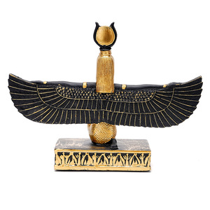 Ancient <strong>Egyptian</strong> Isis Statue ESB20 Resin Winged Goddess Figurine with Golden Accents Golden <strong>Egyptian</strong> <strong>Decor</strong> for <strong>Home</strong> Living Room - Product Image 5