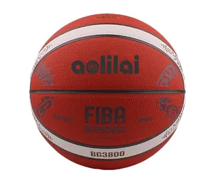 Factory price top quality professional match basketballs size 7 ball PU Aolilai BG3800 Basketball