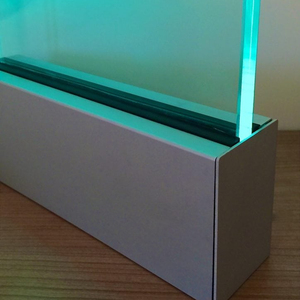Professional Outdoor LED Light Aluminum <strong>Glass</strong> Balustrade U Channel <strong>Glass</strong> <strong>Railing</strong> For Decks Balcony