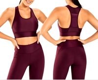 Soutien-gorge de sport tendance avec logo personnalisé OEM/ODM, avec poches intégrées, pour l'entraînement et la gym, vêtements de yoga pour femmes grandes tailles