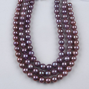 Perles d'eau douce naturelles de Zhuji, 10-12 mm, rondes, blanches et roses, perles en vrac, accessoires de bijoux DIY, vente en gros - Product Image 4