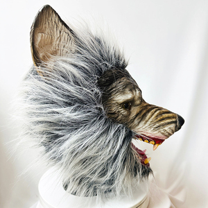 Nouveau Masque de <span class=keywords><strong>Loup</strong></span>-<span class=keywords><strong>garou</strong></span> Effrayant, Accessoires de Déguisement, Tête et Griffes de <span class=keywords><strong>Loup</strong></span> Réalistes, Costume Fantaisie pour Halloween, Masque d'Horreur - Product Image 6