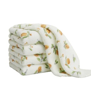 Kitchen Dishcloth Rectangle Lint Free Thickened Printing Pattern For Pots And Pans Cleaning Cloth - Product Image 1