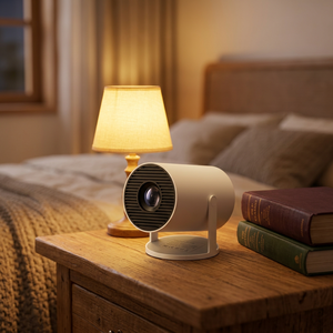 Proyector de Video Portátil HY300pro en Oferta - Android 14 DLP Home Theater, 8GB de Almacenamiento, WiFi 2.4G/5G/BT4.1 - Product Image 1