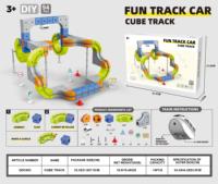 NOUVEAU Train magique sur rail avec USB rechargeable, assemblage DIY, voiture magique sur rail, jouets éducatifs électroniques pour enfants, ensembles de rails de train
