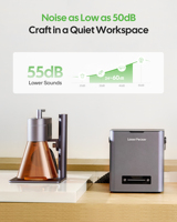 Purificateur d'air portable de bureau facile à utiliser pour tous les graveurs laser, pour le bois, la pierre, les matériaux de bricolage, tous les matériaux