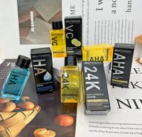 Sérum Booster Blanchissant Pur Vitamine C AHA Acide Hyaluronique Or 24K Éclaircissant Anti-Rides Visage Corps Sérum Liquide Soin de la Peau