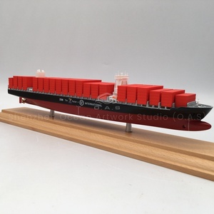 Mô hình thuyền quy mô thủ công của nhà máy o.a.s 1: Mô hình tàu Chất lượng cao quy mô 1000 tùy chỉnh Mô hình tàu container 35cm zim - Product Image 3