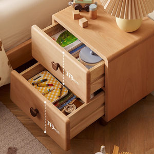 Mesa <span class=keywords><strong>de</strong></span> <span class=keywords><strong>Noche</strong></span> con Asa <span class=keywords><strong>de</strong></span> Cabeza <span class=keywords><strong>de</strong></span> Oso Adorable, Hecha <span class=keywords><strong>de</strong></span> Madera Maciza, para Dormitorio Pequeño, Gabinete <span class=keywords><strong>de</strong></span> Almacenamiento - Product Image 3