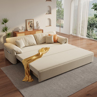 Sofá Cama Extensible Plegable Multifuncional Moderno para Sala de Estar Individual/Doble Personalizable en Color