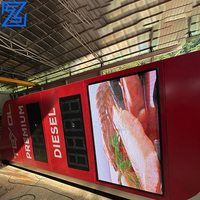 Affichage LED dynamique couleur pour stations-service : Mur vidéo publicitaire mobile pour les prix de l'essence
