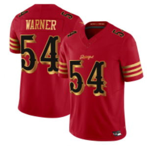 Nueva Camiseta de los San Francisco 49ers de la NFL para Hombre, Quinta Generación, con Bordado de Medalla Dorada, Camiseta de Fútbol Americano - Product Image 3