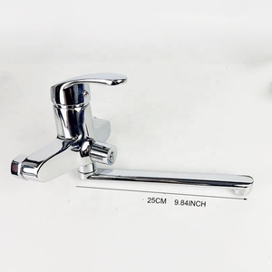 Marché ouzbek russe chaud froid mural Zinc Chrome douche mélangeur d'eau pluie pulvérisation Long bras balançoire robinet <span class=keywords><strong>de</strong></span> salle <span class=keywords><strong>de</strong></span> bain - Product Image 6