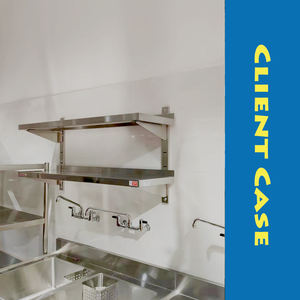 Centros ajustables de 8 "para uso industrial <span class=keywords><strong>Grifo</strong></span> de fregadero de utilidad con mango de hoja de muñeca - Product Image 3