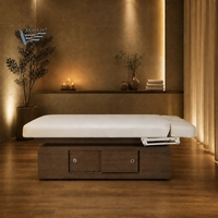 Nouveau Lit de Massage Électrique 4 Moteurs pour Salon de Beauté et Spa, Table de Soins du Visage Chauffée, Lit de Traitement Cosmétique pour Esthéticienne, Lit pour Extensions de Cils