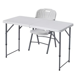 Hiện Đại Có Thể Điều Chỉnh Chiều Cao Ngoài Trời Tiệc Gấp Bàn Ăn Mạnh Mẽ Ổn Định Kim Loại Với Dễ Dàng Mang Theo Cho Khách Sạn Đồ Nội Thất Ngoài Trời - Product Image 1