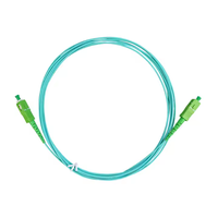 Aqua Turquoise 1.6mm 3.5m FTTH G657A2 Cordon de raccordement à fibre optique SC/APC Jarretière pour la communication réseau Patch à fibre optique