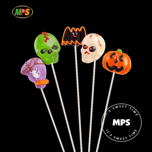 OEM Piruleta Fabricante Halloween Caramelo decorativo Spooky Pumpkin Green <span class=keywords><strong>Monster</strong></span> Venta caliente Halal Caja afrutada sin azúcar - Product Image 4