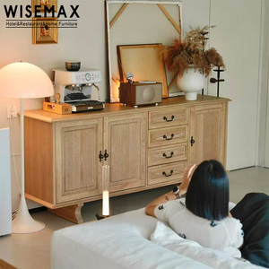 Meuble <span class=keywords><strong>de</strong></span> rangement WISEMAX FURNITURE, style rétro français, en bois <span class=keywords><strong>de</strong></span> frêne massif, avec tiroir, meuble d'appoint pour salon, <span class=keywords><strong>console</strong></span> <span class=keywords><strong>de</strong></span> couloir, <span class=keywords><strong>bar</strong></span> - Product Image 2